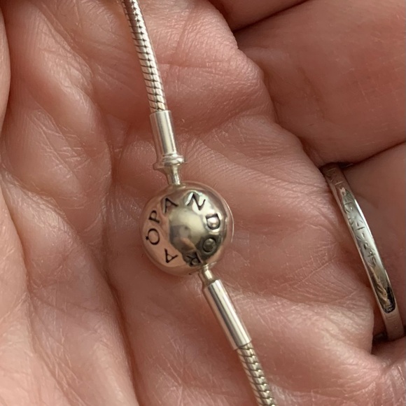 Pandora Essence 23" Snake Chain with Retired Appreciation Charm - S925-Ale - Picture 3 of 7